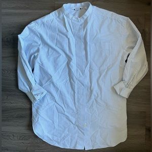 Vertical Striped Woman’s Button Down